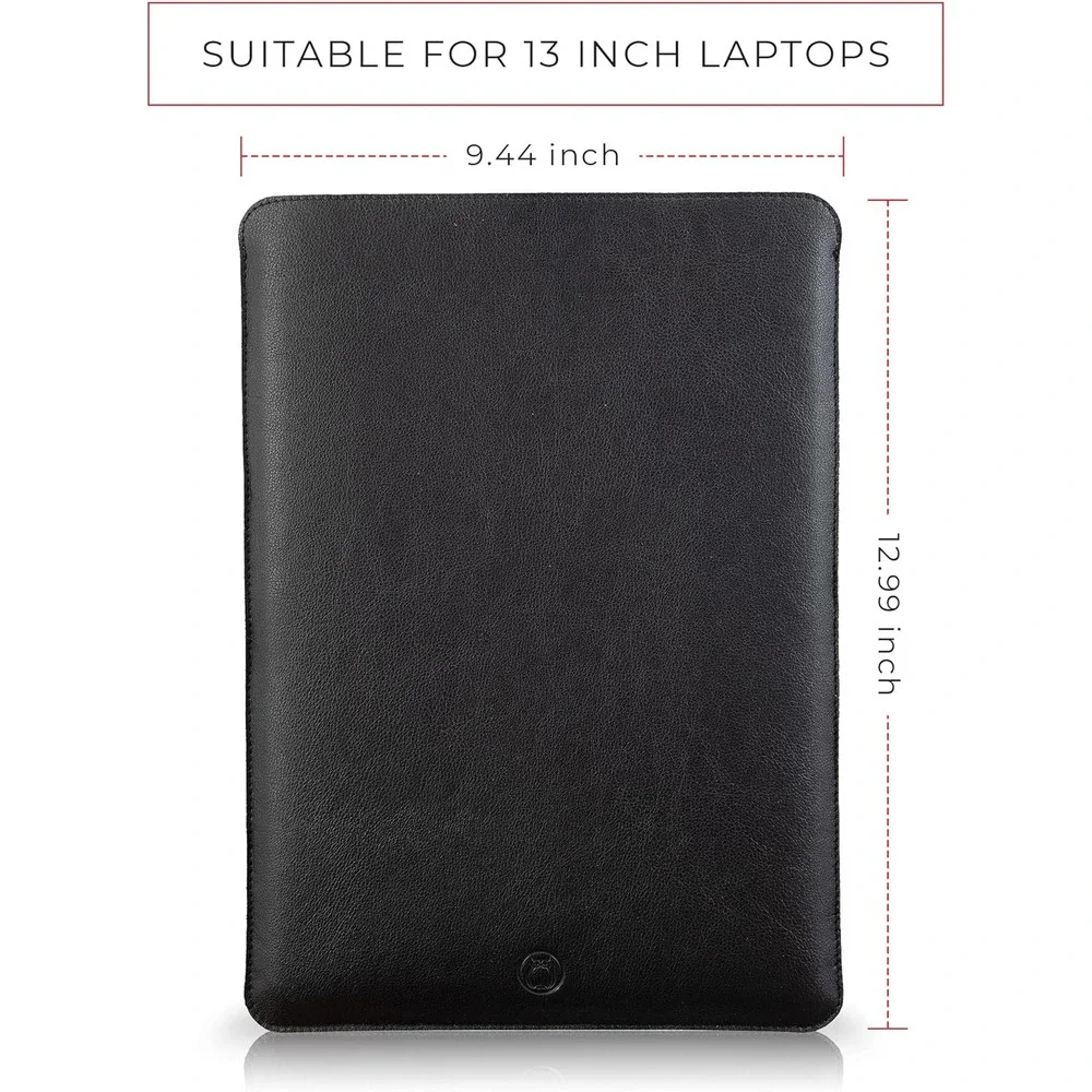 Slim PU Leather Laptop Sleeve 13 Inch MacBook Air Soft Touch Pro 2020 iPad NWT